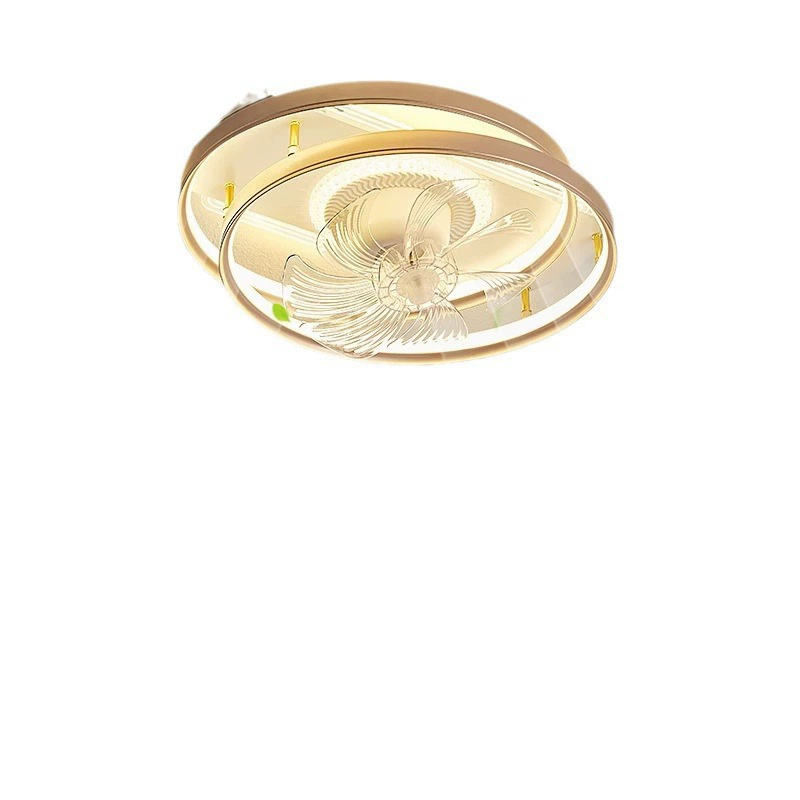 Modern Minimalist Style LED Ceiling Fan Lamp for Living Room Remote Control Switch