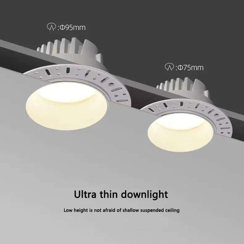 Ceiling Recessed 7W 10W 15W Ultra-Thin Frameless Spotlight LED Downlight
