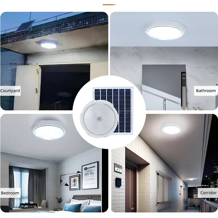 Waterproof Solar Ceiling Lights Indoor Bedroom Intelligent 100w 200w 500W1000W 1500W LED Lamp Pendant Lights with Remote Control