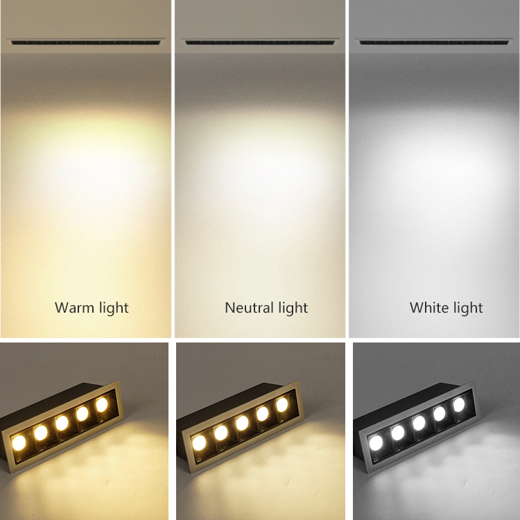 Dimmable Aluminum LED Downlight Spot Light 3W 12W 20W 36W High CRI 90 3000K-6500K Indoor Recessed Lighting Linear Ceiling Light