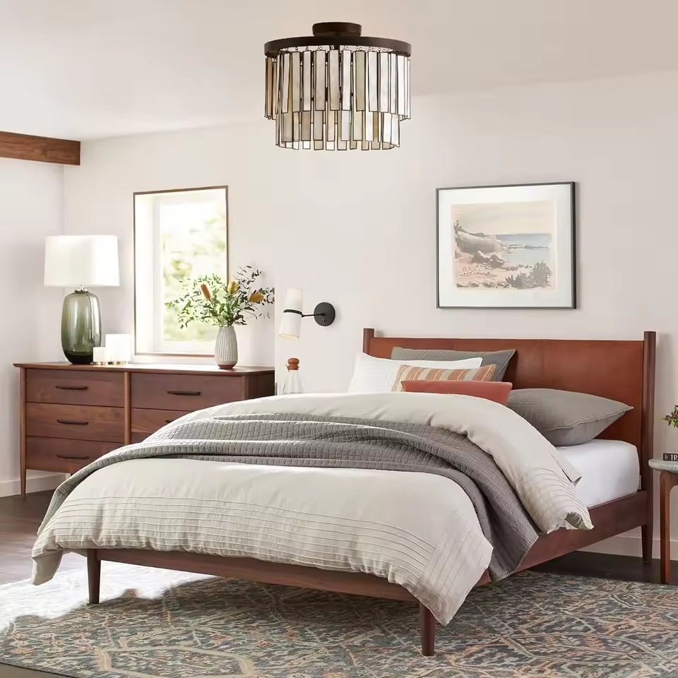 Wholesale American Country Shell Ceiling Light Luxury High-End Minimalist Flush Mount Hotel Corridor Round Design Ceiling Lamp
