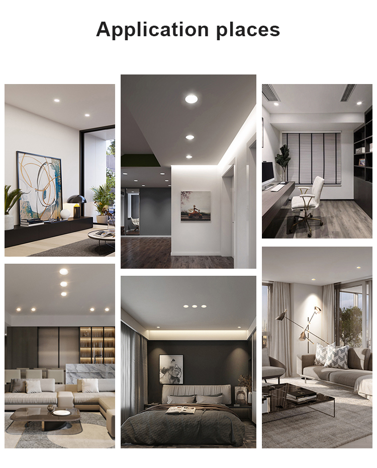 Embedded Ceiling Led SMD Spot Down Light Application