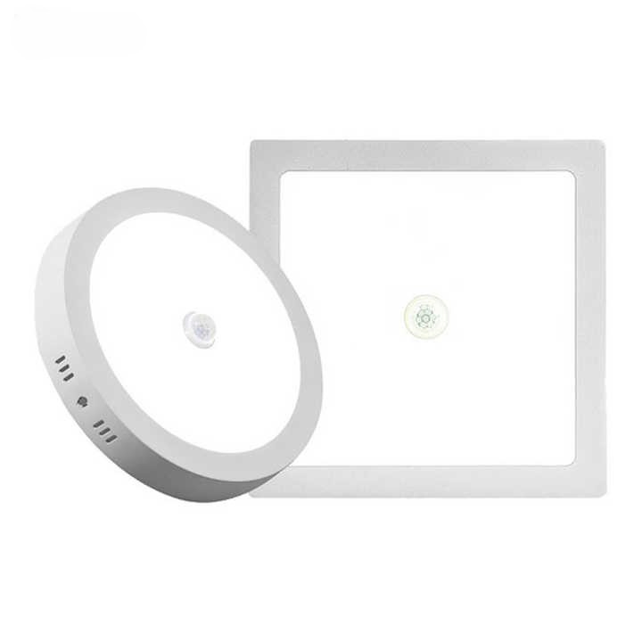 High Quality PIR Motion Sensor LED Ceiling Light 18W Trio Color Temperature Recessed Panel Downlight