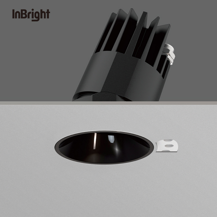 Trimless Adjustable Recessed Led COB Down Light 8W 18W 25W Aluminum IP65 Waterproof Downlight