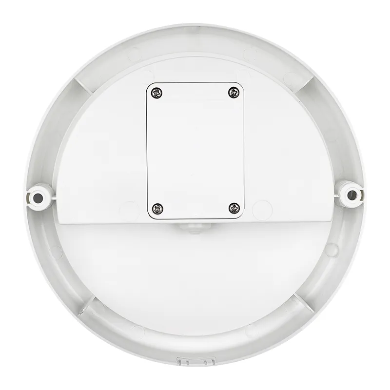 12watt Oval White LED Outdoor Ceiling Lamp with Motion Sensor Natural Light 4000K