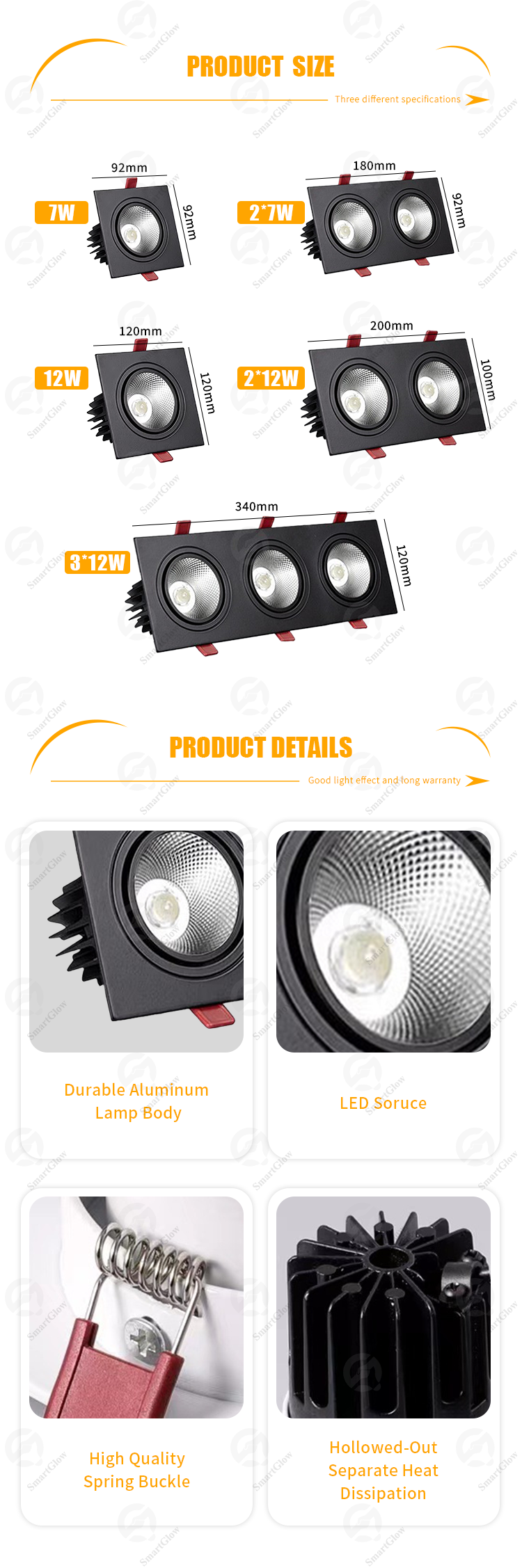 Smart Dimmable Downlights Specifications