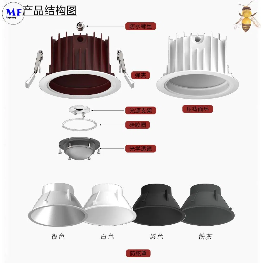Detailed Closeup LED Down Light