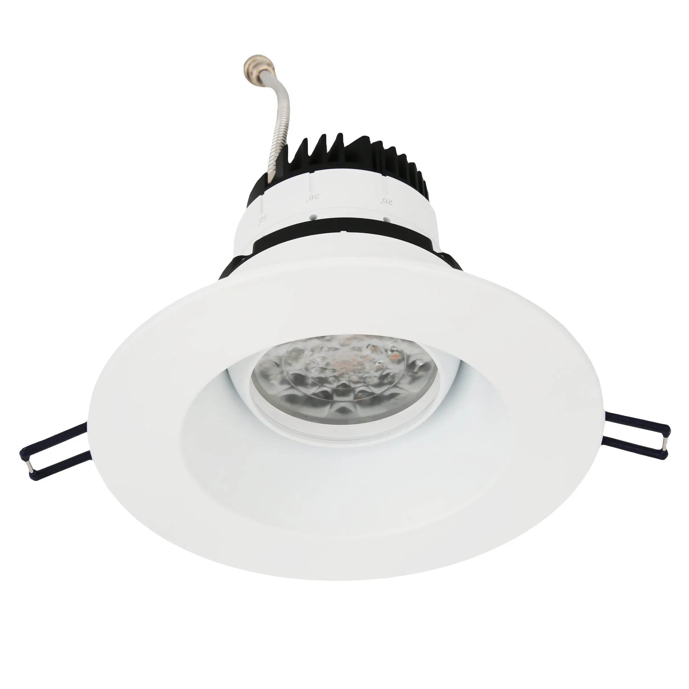 LED COB Lighting 5CCT 12W 15W 18W Adjustable Recessed Ceiling Light Dimmable LED Downlight Directional Round Gimbal Smart Rgbcw Low Glare CRI90+ Factory Price
