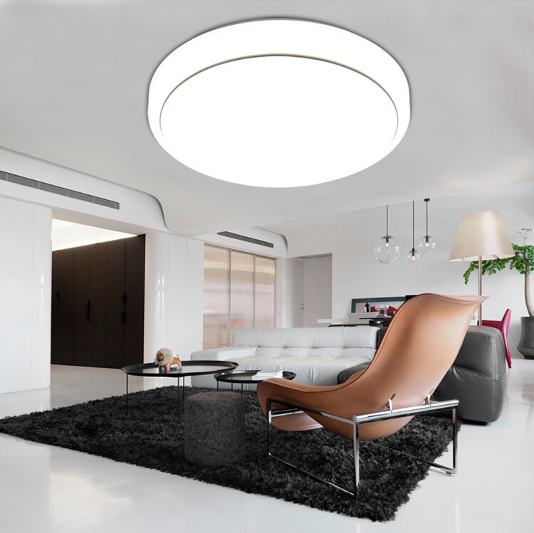 Dimmable Led Ceiling Light Modern Simple Acrylic Living Room Round Bedroom Dining Room Balcony Aisle Ceiling Lamp