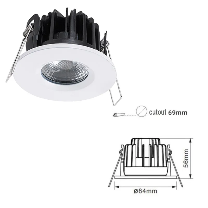 IP65 Recessed Bathroom Spotlight Structure