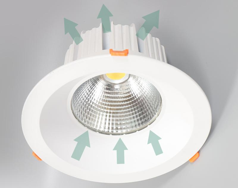 LED Spot Light 60degree 3000K CREE COB Porch Lighting Outdoor 60W LED Pendant Light Ceiling Down Light for Terrace Engineer Suspension Lighting