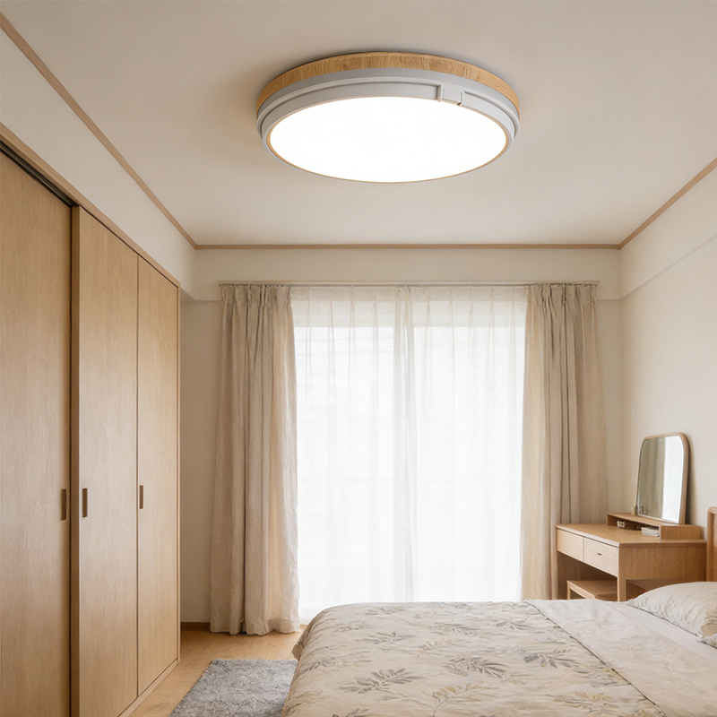 Simple White Round Ceiling Light LED Flush Mount Ceiling Fixture for Home Bedroom Balcony Hallway Office Room