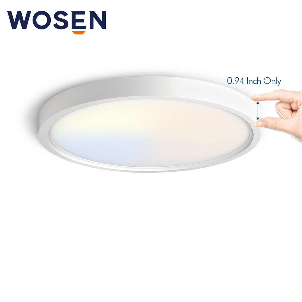 Modern ETL Certified Dimmable Remote Control LED Ceiling Light with Round Panel for Bedroom Living Room