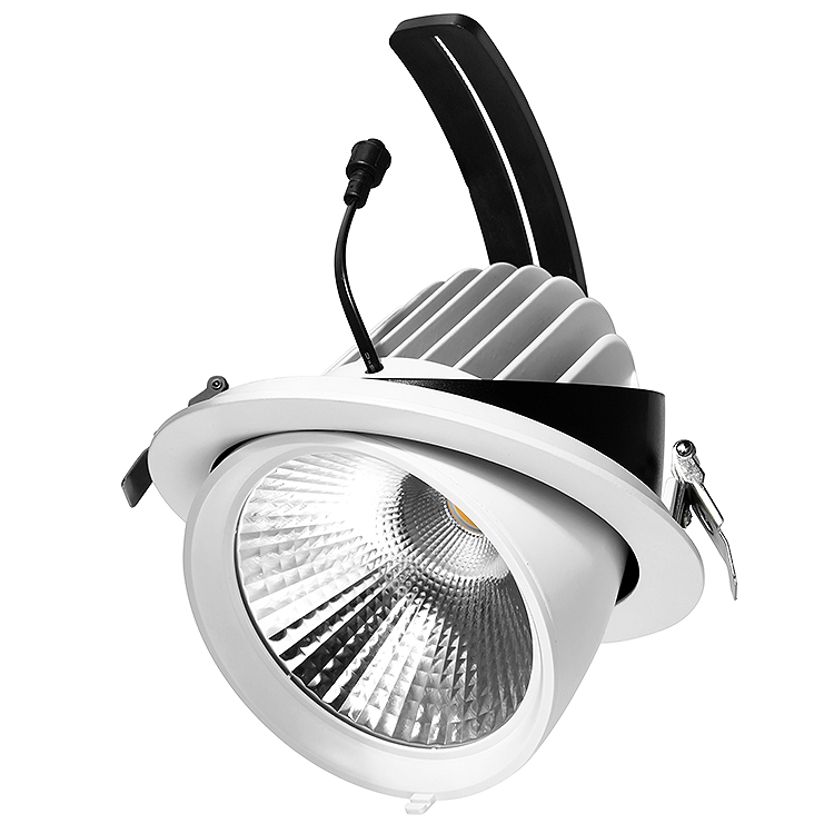 7W 360 Degree Rotatable 3inch Recessed COB LED Gimbal Downlight