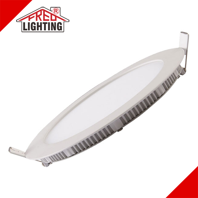 Factory Manufacture 12w 18w 24w Round Rgb Recessed Dimmable Ceiling Commercial Led Panel Lights