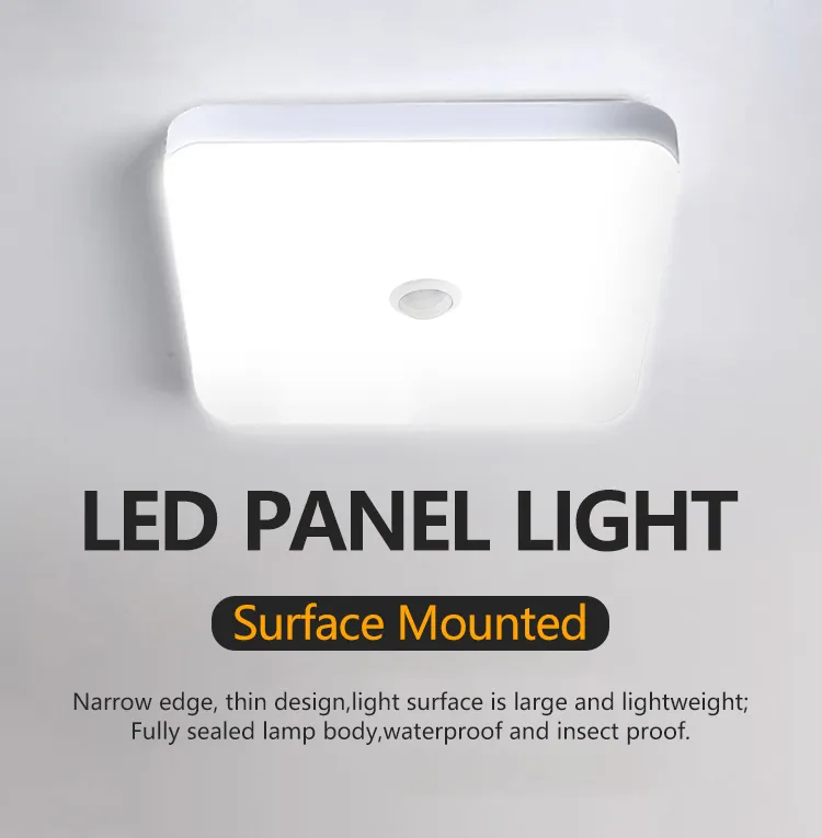 Smart PIR Sensor Lighting Modern LED Ceiling Lamp