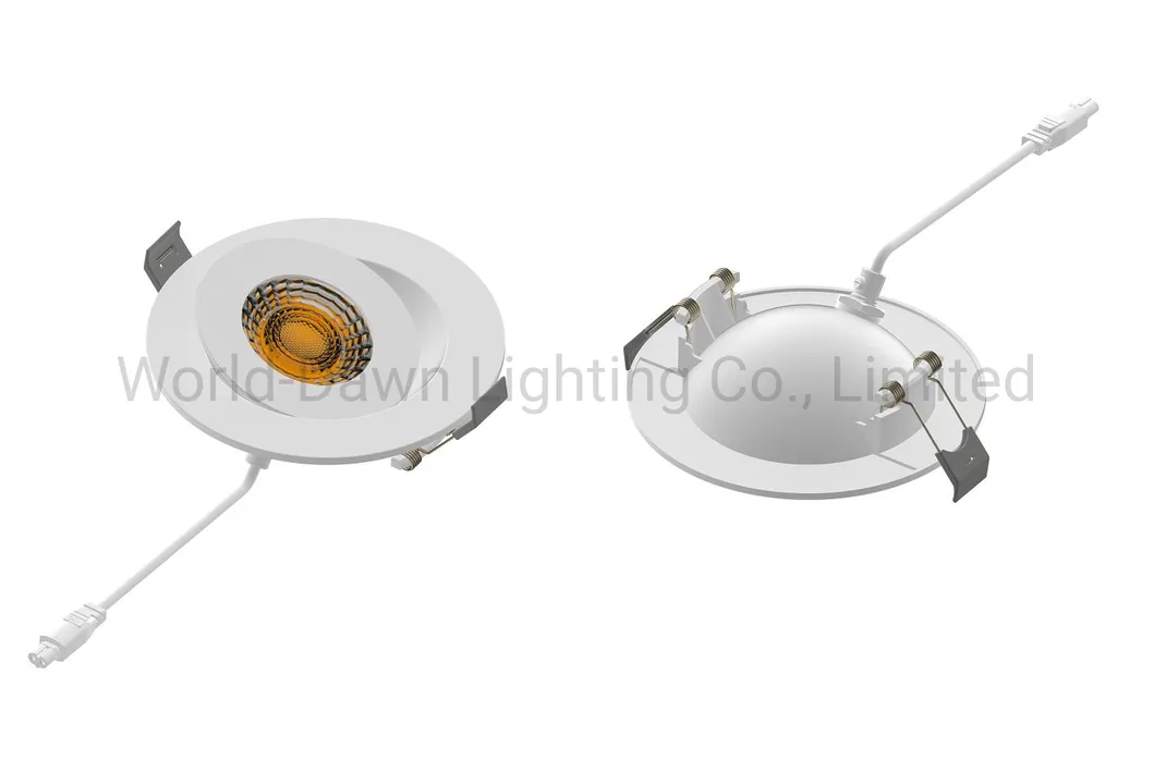 LED Panel Lights 360 Degree Rotatable Gimbal Lamp Recessed LED Down Light