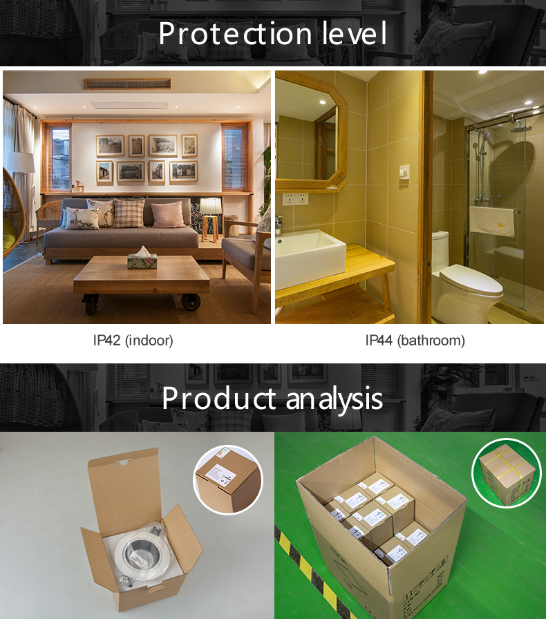 TUYA Recessed 10W-42W Dimmable RGBW TUYA ZigBee Control LED Downlight