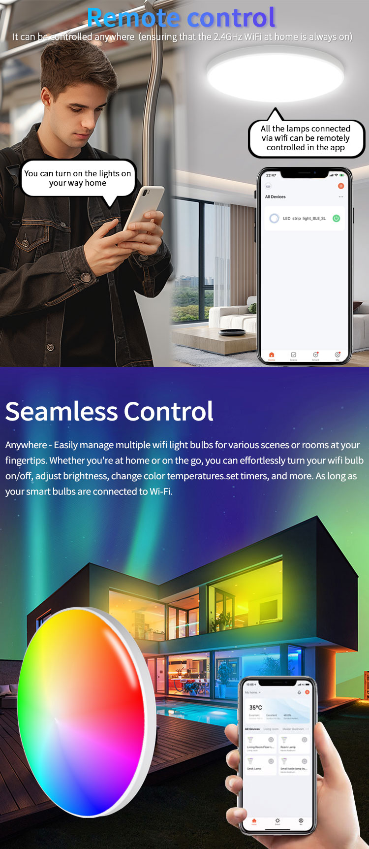 Smart Ceiling Light Detail 3