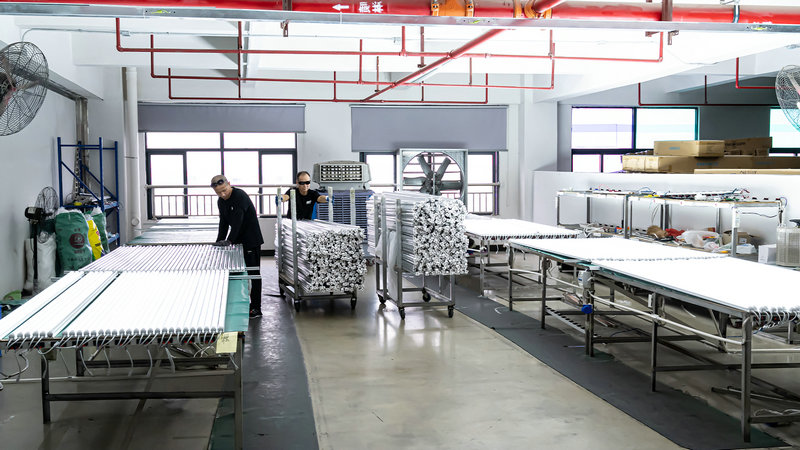 SciBrite LED lighting aging and quality inspection process