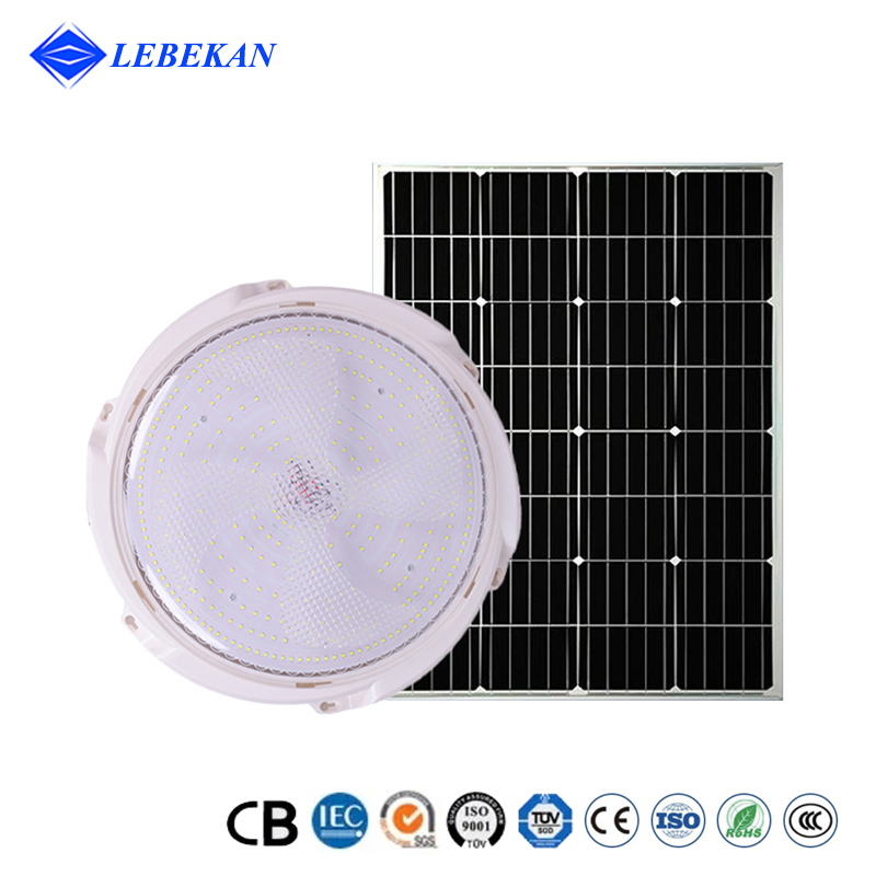 Modern 40W 50W 60W Surface Mounted Solar Ceiling Light for Porch Patio Garage Balcony Outdoor Lighting