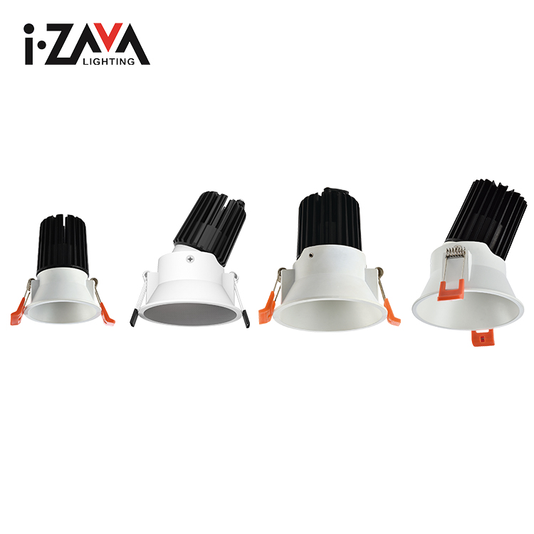 Anti Glare Round Ceiling Recessed Mount Aluminum Cob IP20 6watt Led Spotlight
