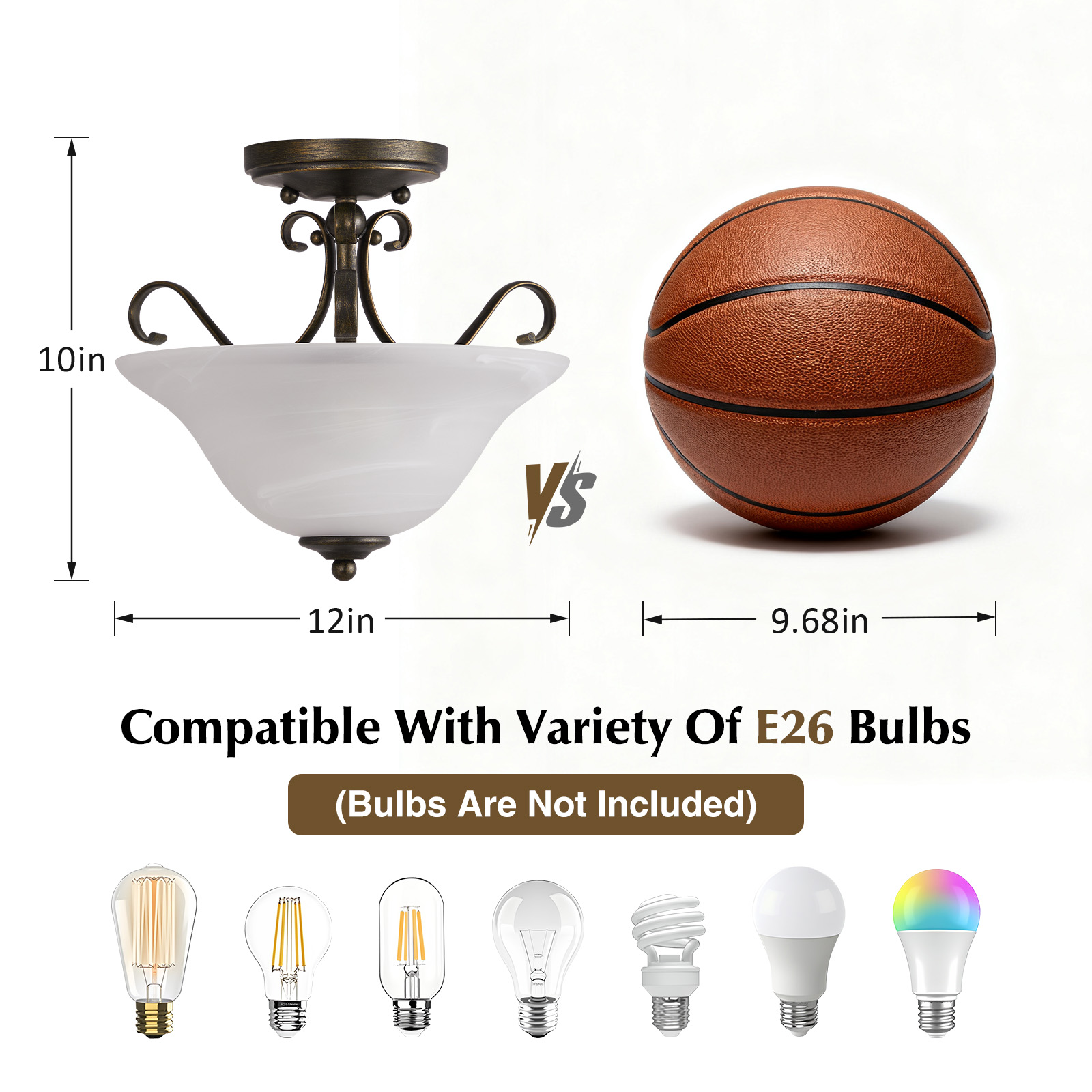 Modern Bedroom Dining Room Light Luxury Nordic Semi Flush Mount Indoor Ceiling Lamps Simple Pendant Lamp for Living Room