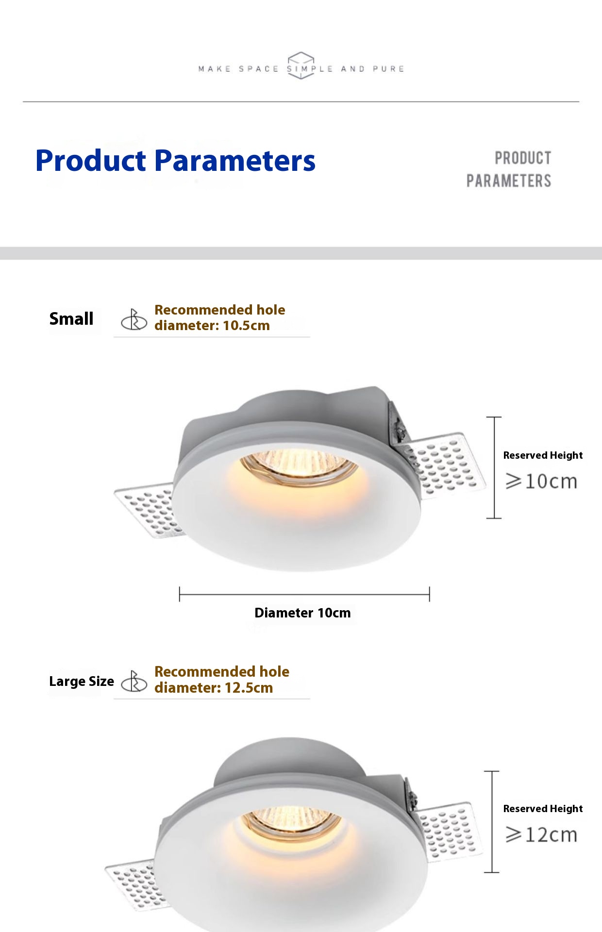 Gypsum Downlight Setup 6