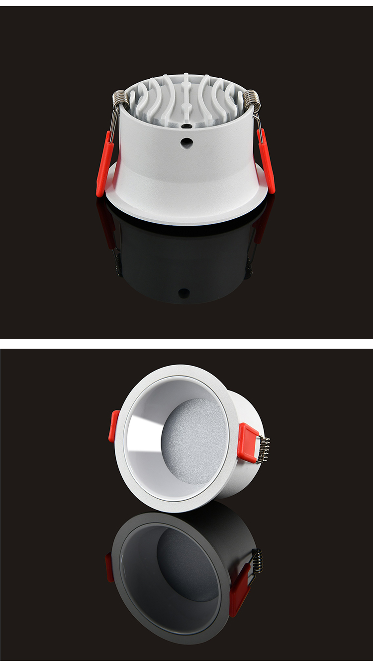 Embedded Ceiling Led SMD Spot Down Light 3000K 4000K 6000K Deep Cup Antiglare Recessed Downlight Aluminum Round Led Downlights