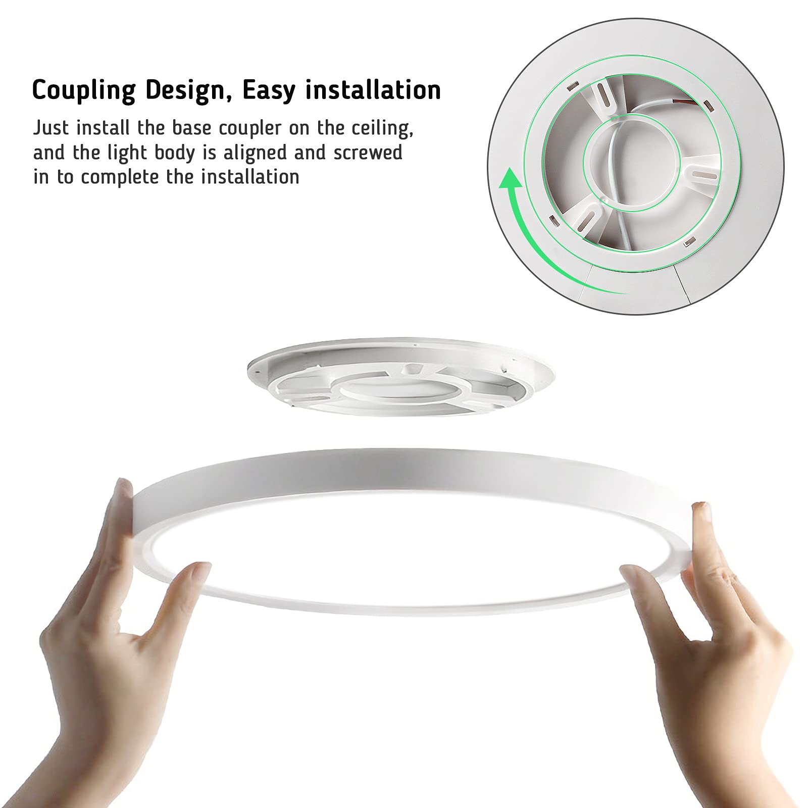 Top Fashion Motion Sensor LED Ceiling Light Flush Mount Round Lighting Fixture Flush Mount Lighting