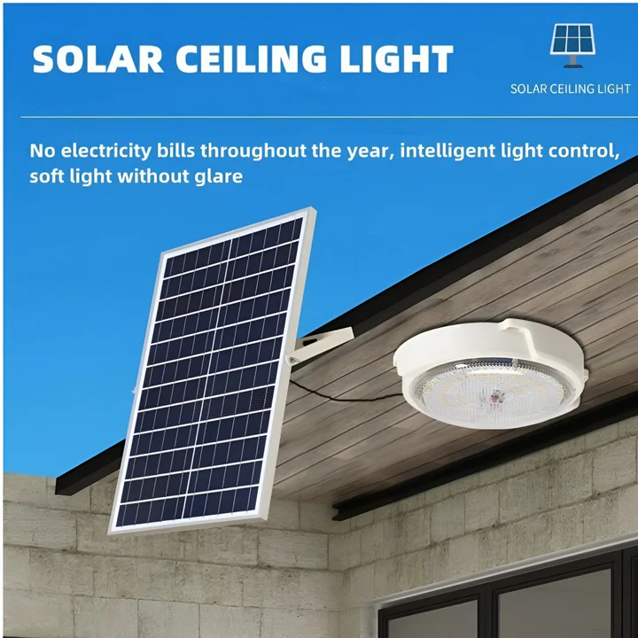 Waterproof Solar Ceiling Lights Indoor Bedroom Intelligent 100w 200w 500W1000W 1500W LED Lamp Pendant Lights with Remote Control