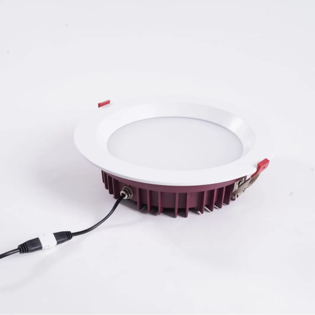 IP65 Waterproof COB 12W 18W 25W AC85-265V Wide Voltage Die-Cast Aluminum Bathroom Kitchen Recessed Ceiling LED Downlight
