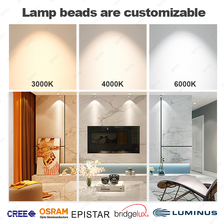 Waterproof IP65 COB Recessed LED Ceiling Downlight for Bathroom Kitchen