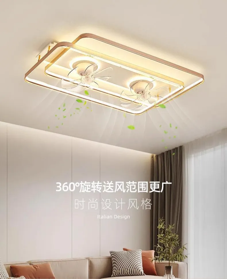 Modern Minimalist Style LED Ceiling Fan Lamp Overview