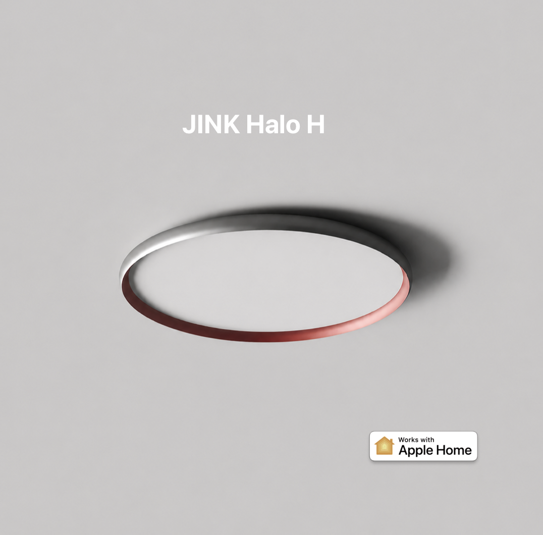 JINK Halo Eye Matter Thread Smart Ceiling Light Eye Protection LED Ceiling Lamp Dimmable CCT for Apple Home Alexa Google