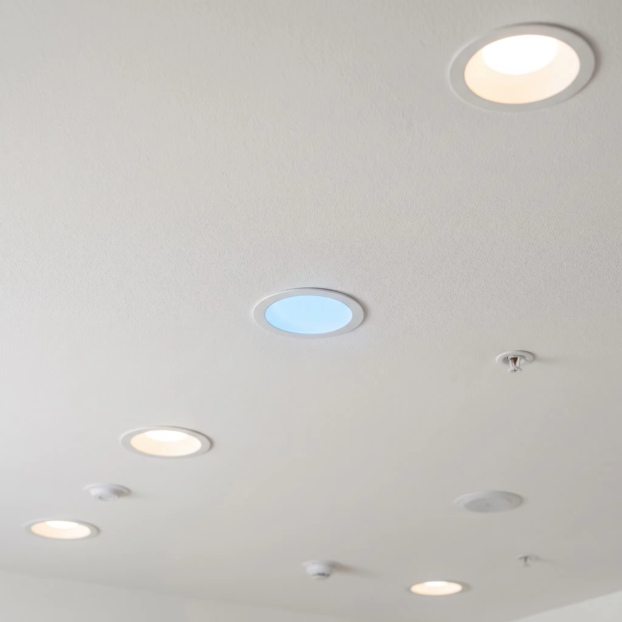 RGBW Color Dimmable Recessed Smart Downlight, Voice &amp; APP Remote Control, for Home &amp; Hotel, OEM/ODM Available