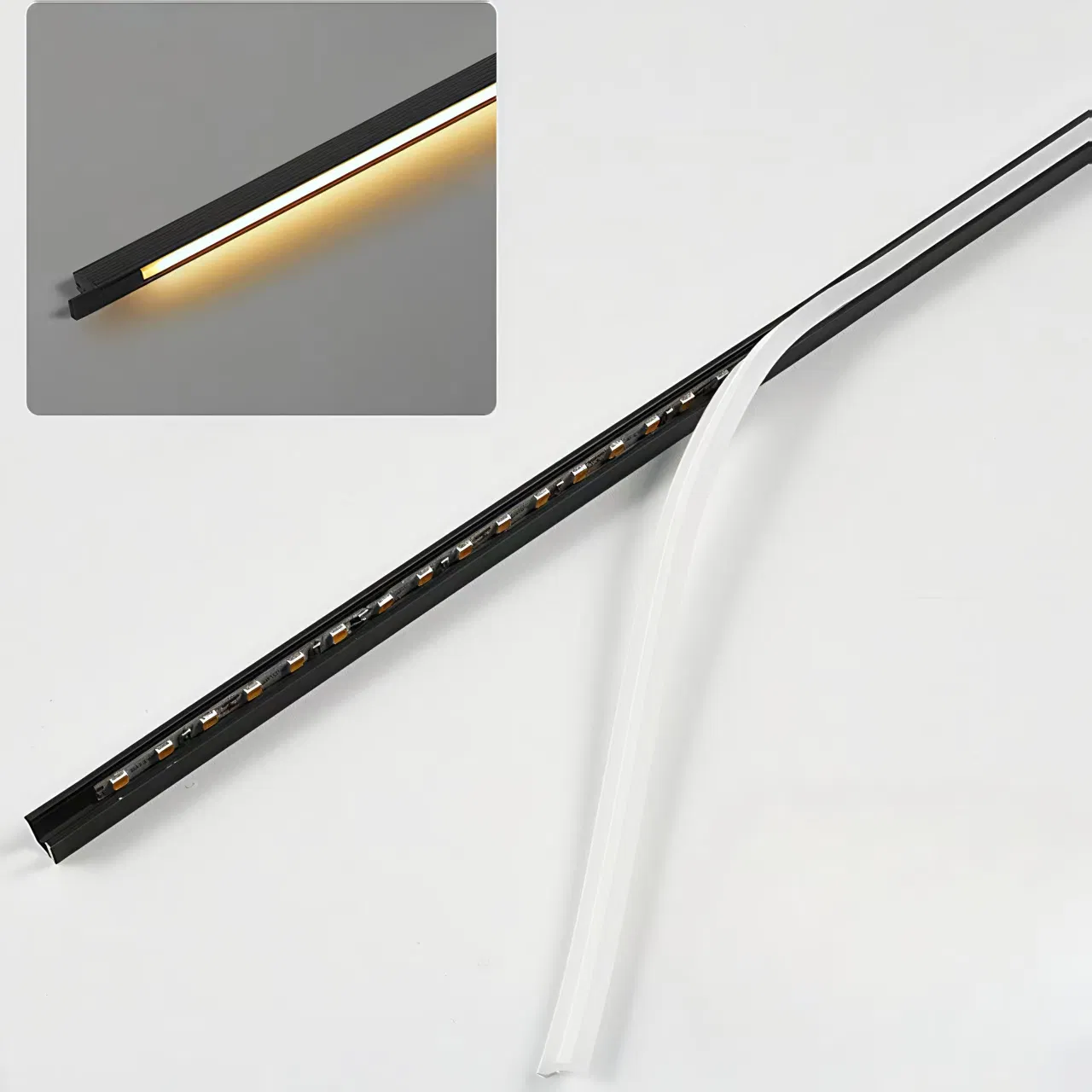 Ultra-Thin LED Shelf Lighting with Motion Sensor for Cabinets
