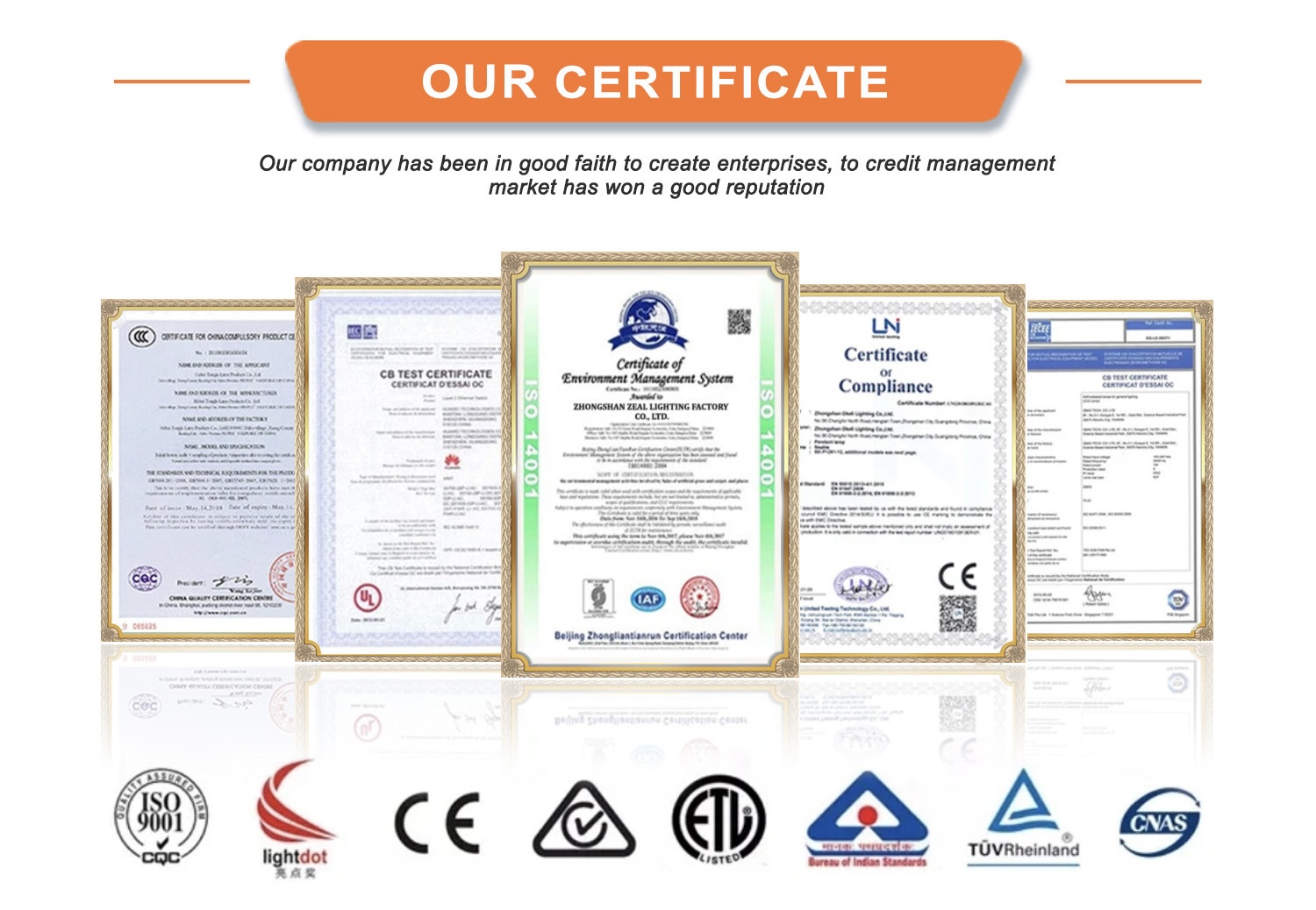 Product Certifications CE ETL SAA