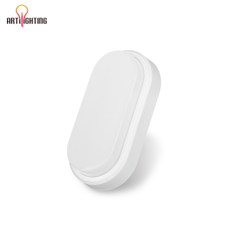 Surface Mounted Tri-Proof Wall Lamp12W 15W Round and Oval Panel LED Ceiling Light for Anti-Mosquito Balcony Porch Foyer