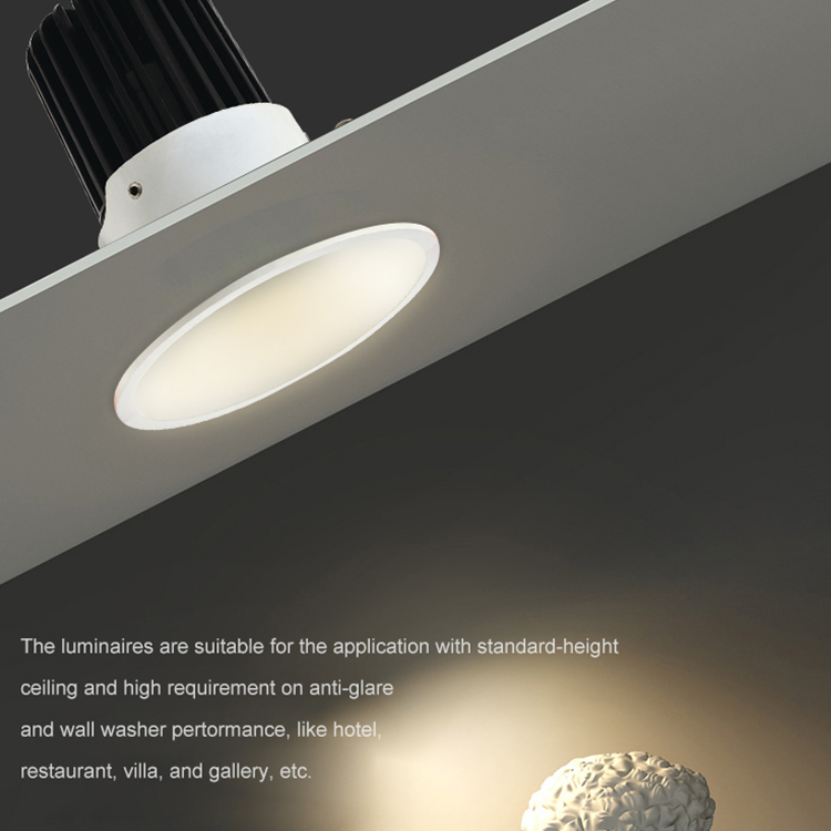Anti Glare Round Ceiling Recessed Mount Aluminum Cob IP20 6watt Led Spotlight