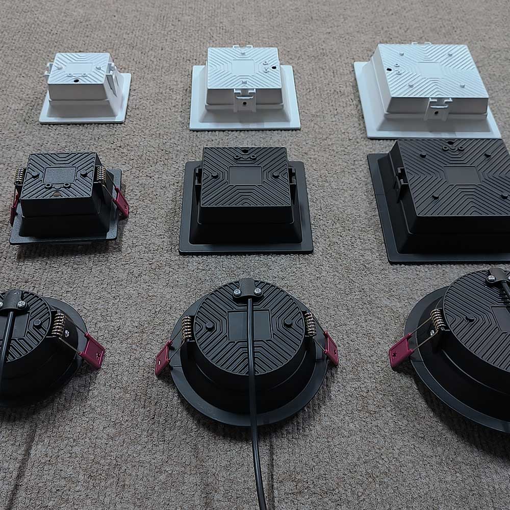 LED Downlight Dimensions and Frame Styles