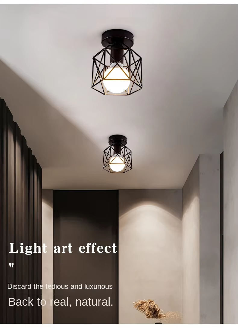 Nordic Wrought Iron Ceiling Lights