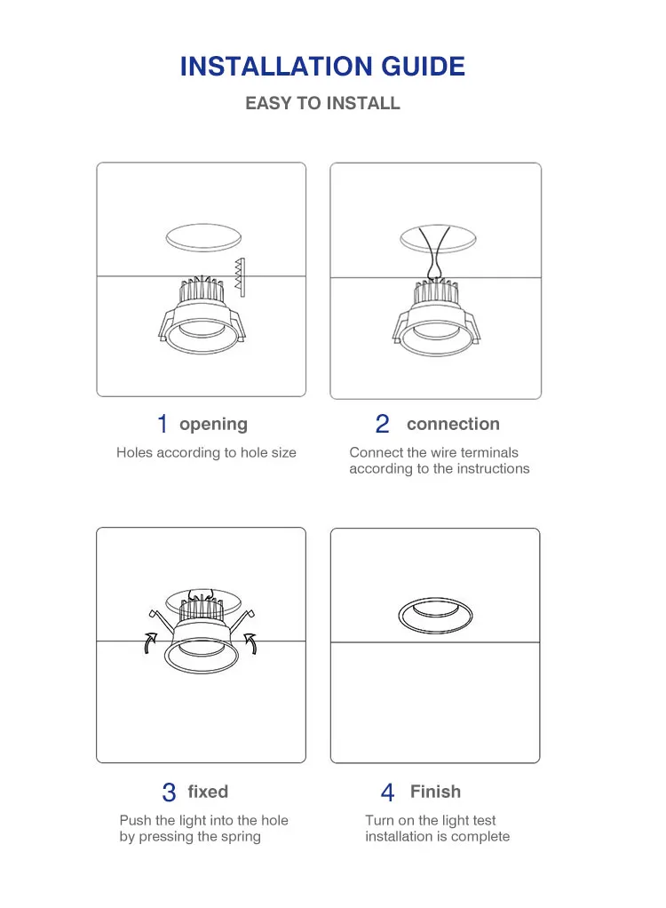 Ultra-Thin LED Recessed Downlight] High CRI 90+, Dimmable Energy-Saving Lighting, Suitable for Home/Commercial Use