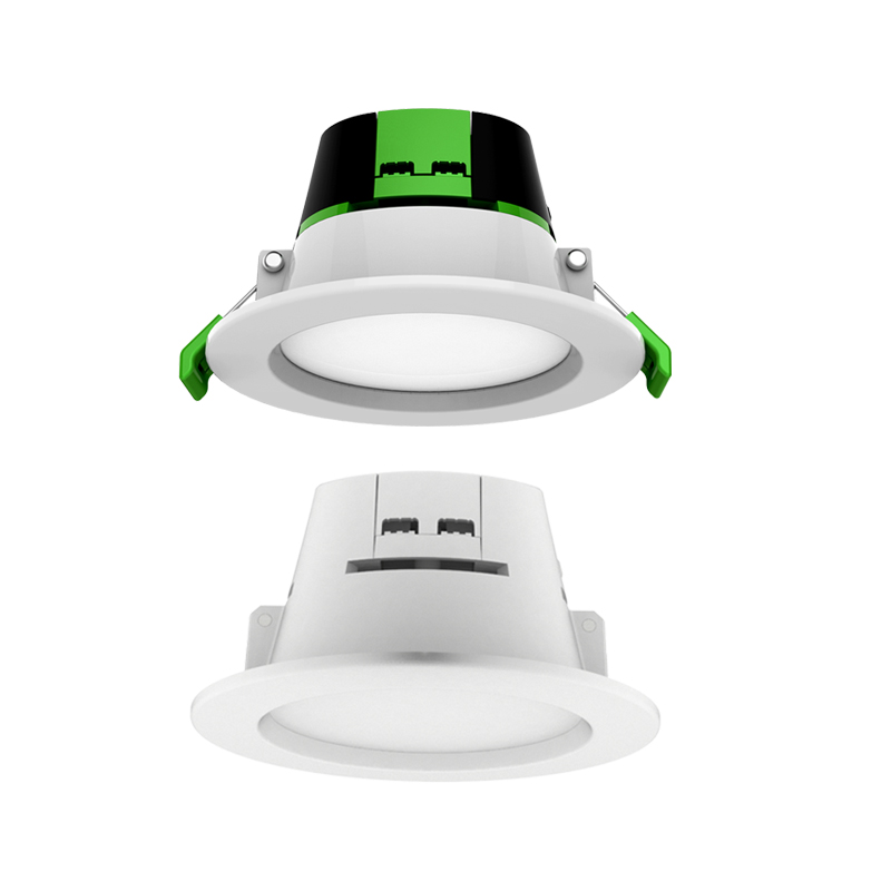 CE EMC LVD ROHS Luminans Tri-Color CCT Selectable SMD 9W LED Indoor Lighting Fire-Rated Recessed IP44 Waterproof LED Downlight