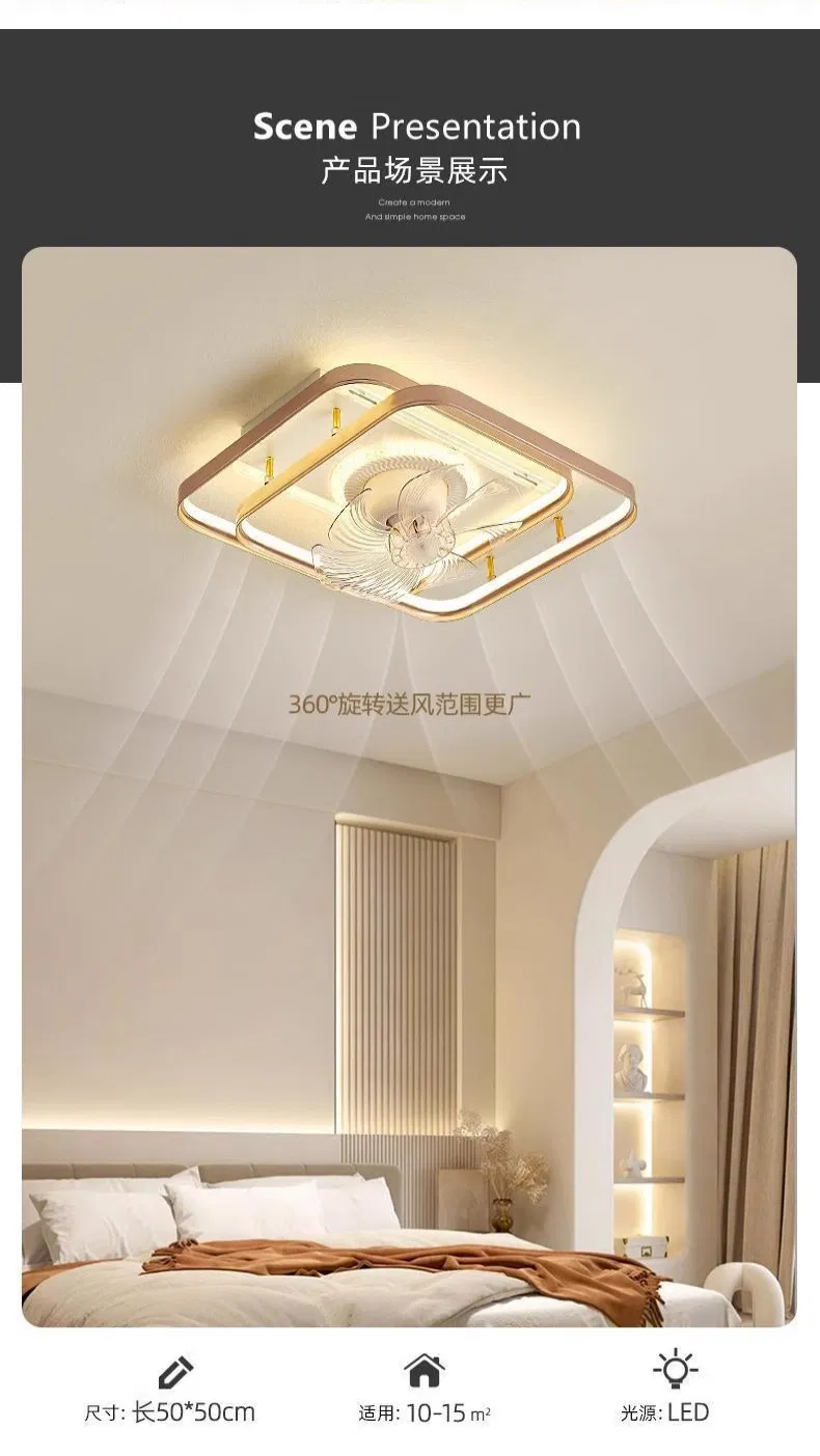 Modern Minimalist Style LED Ceiling Fan Application