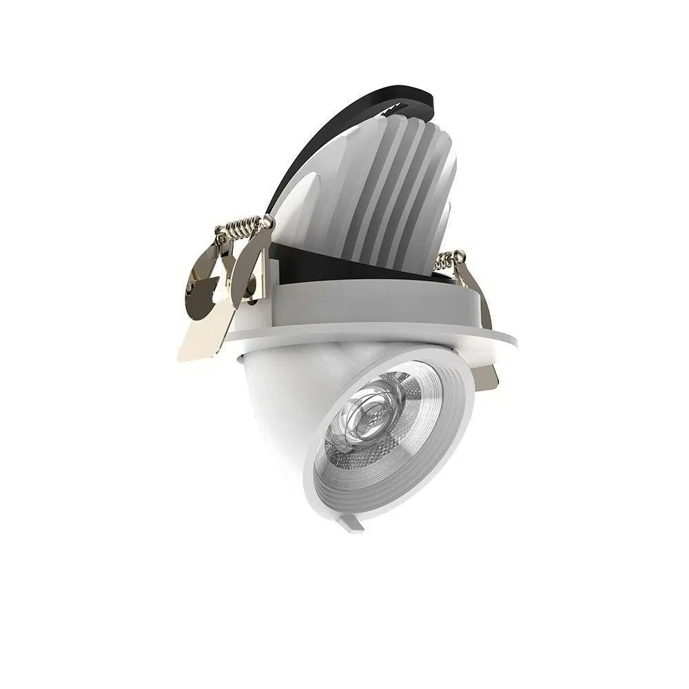 China Factory Recessed Gimbal LED Down Light 10W Anti-Glare Design, Ra>95, 120lm/W