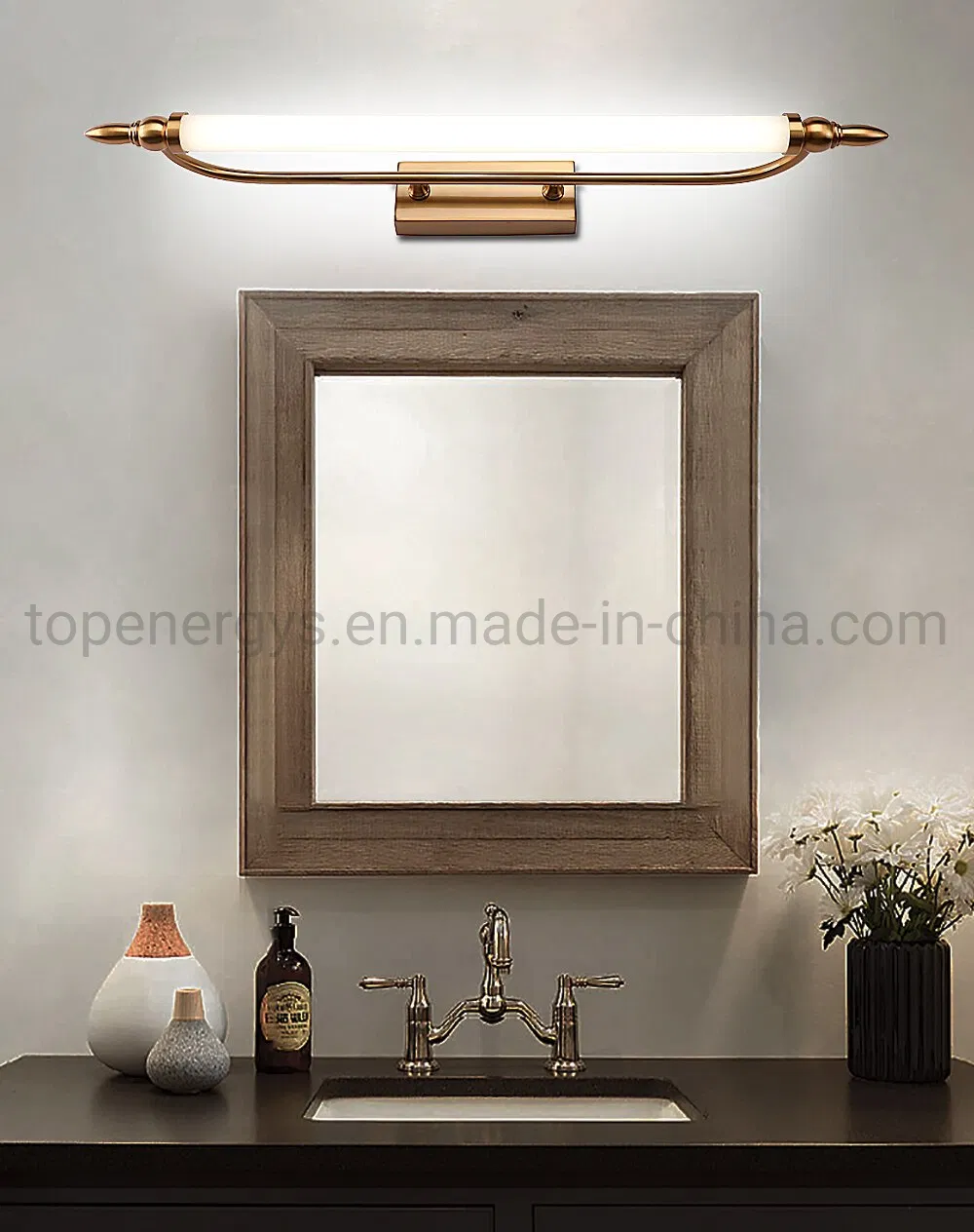 LED Mirror Light 9W AC90-260V 55cm Wall Mounted Industrial Wall Lamp Bathroom Light IP65 Waterproof Acrylic Metal