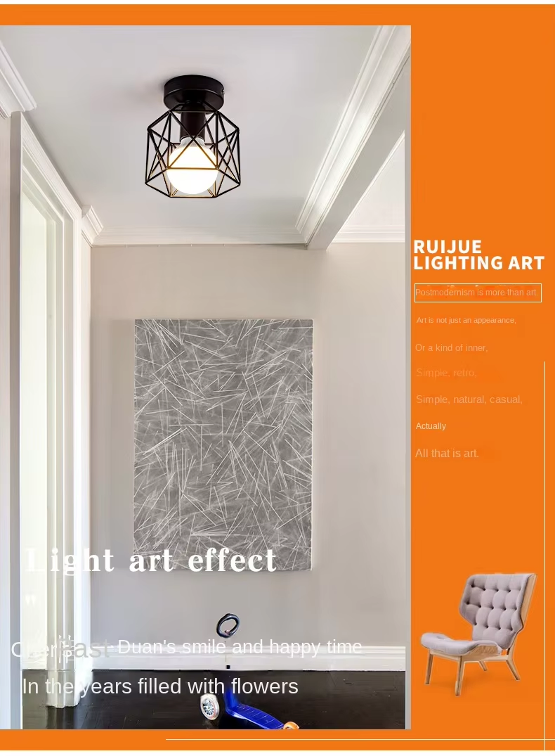 Nordic Wrought Iron Ceiling Lights