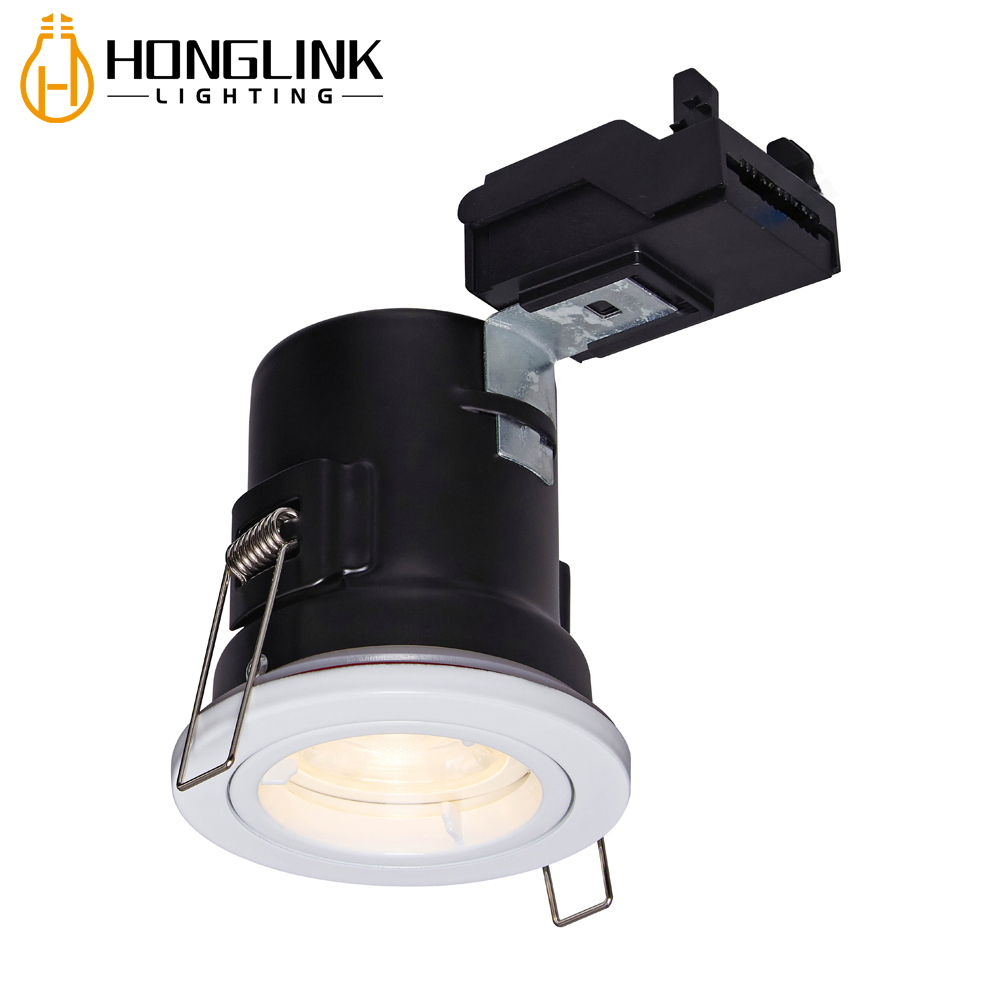 UK Standard Tiltable GU10 Fire Rated Downlight Recessed Fireproof Downlight
