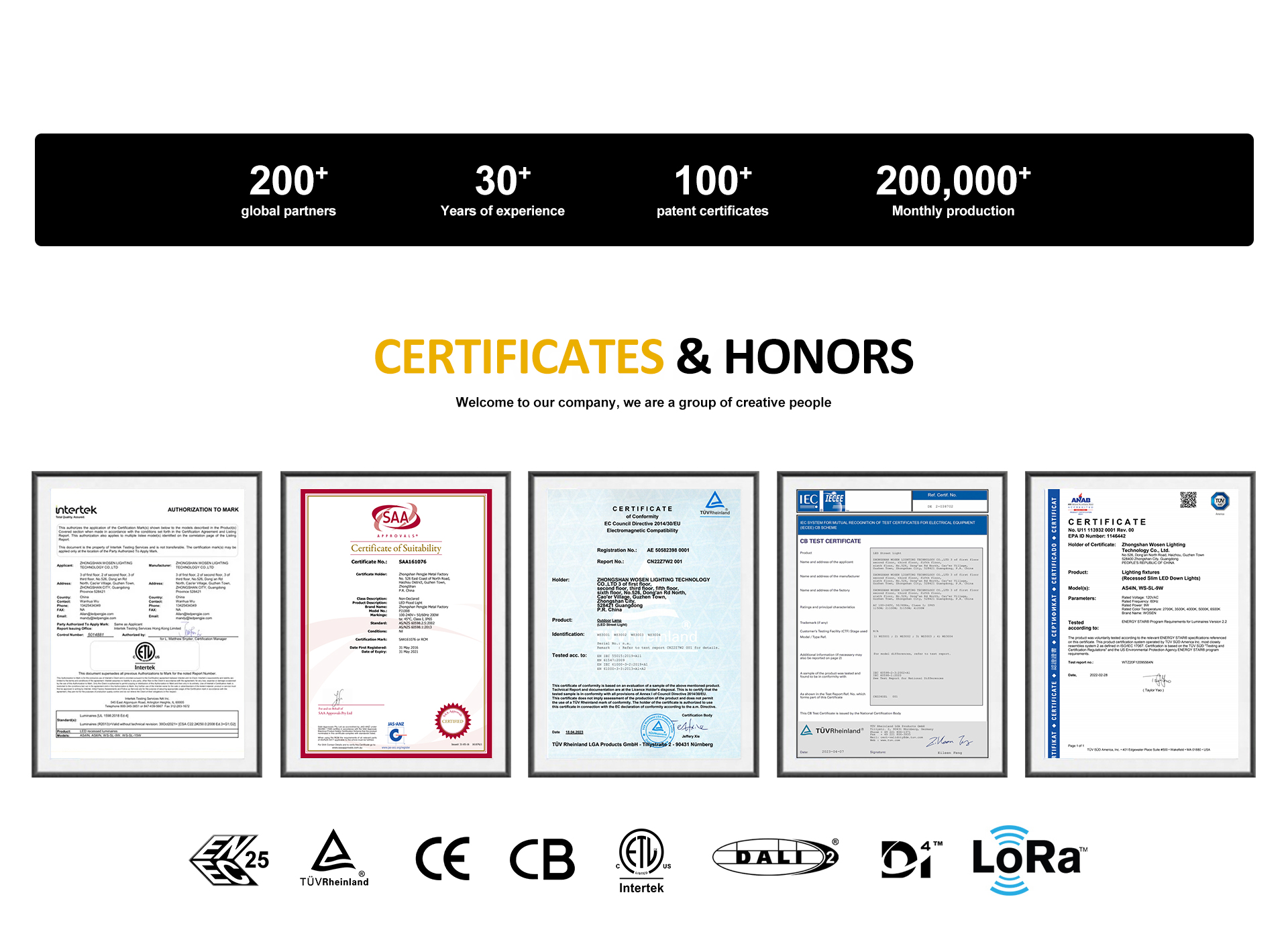 Certifications Standards